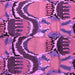 Square Machine Washable Abstract Purple Modern Area Rugs, wshabs4559pur