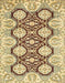 Abstract Mustard Yellow Oriental Rug, abs455