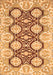 Machine Washable Oriental Orange Traditional Area Rugs, wshabs455org