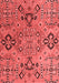 Abstract Red Modern Area Rugs