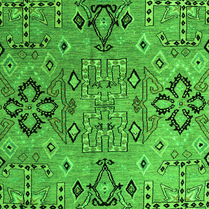 Machine Washable Abstract Green Modern Area Rugs, wshabs4560grn