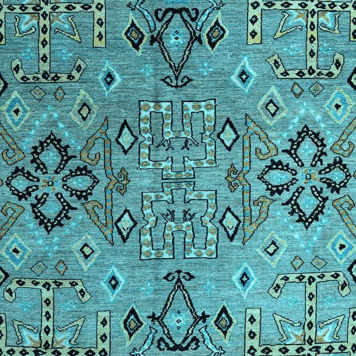 Abstract Light Blue Modern Rug, abs4560lblu
