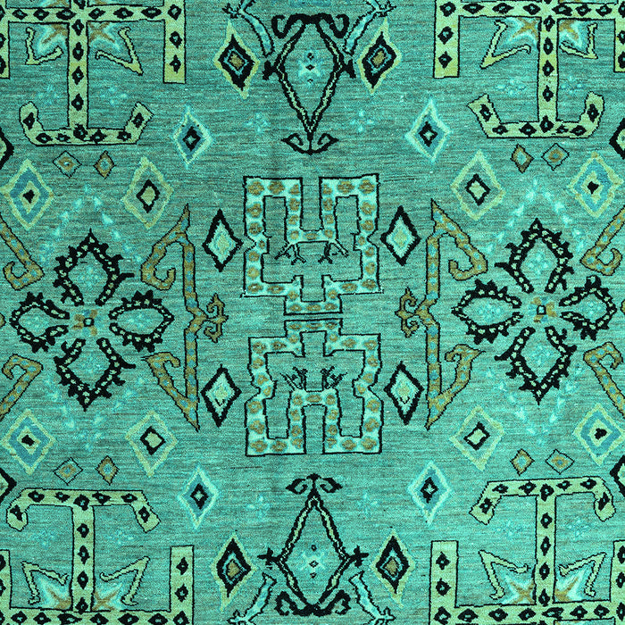 Machine Washable Abstract Turquoise Modern Area Rugs, wshabs4560turq