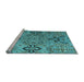 Sideview of Machine Washable Abstract Light Blue Modern Rug, wshabs4560lblu