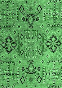 Abstract Emerald Green Modern Rug, abs4560emgrn