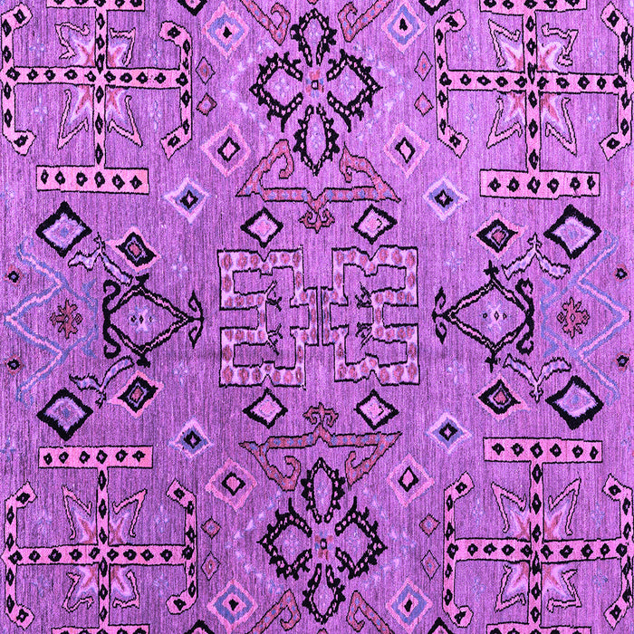 Square Machine Washable Abstract Purple Modern Area Rugs, wshabs4560pur