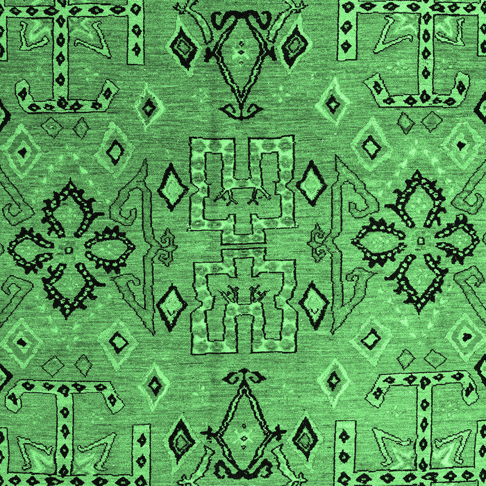 Machine Washable Abstract Emerald Green Modern Area Rugs, wshabs4560emgrn
