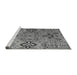 Sideview of Machine Washable Abstract Gray Modern Rug, wshabs4560gry