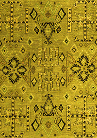 Abstract Yellow Modern Rug, abs4560yw