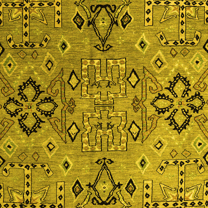Abstract Yellow Modern Rug, abs4560yw