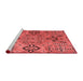 Modern Red Washable Rugs