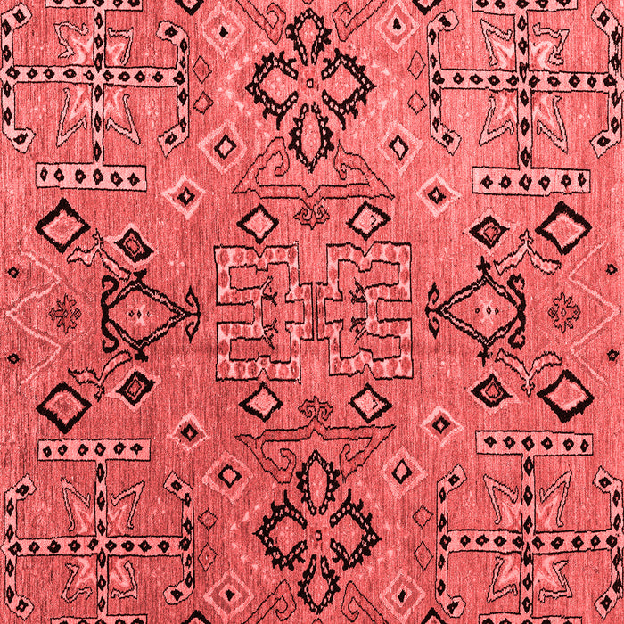 Machine Washable Abstract Red Modern Rug, wshabs4560red