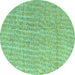 Round Machine Washable Abstract Turquoise Modern Area Rugs, wshabs4561turq