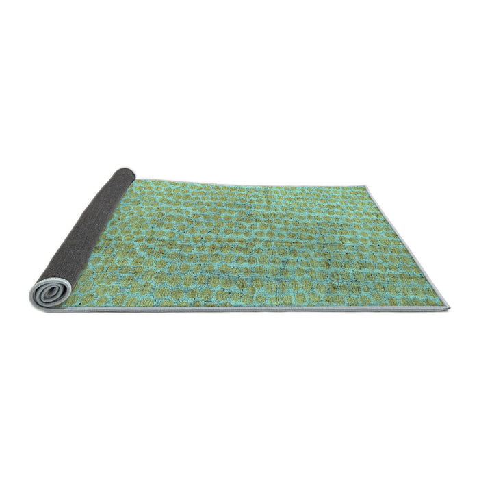 Sideview of Abstract Light Blue Modern Rug, abs4561lblu