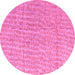 Round Machine Washable Abstract Pink Modern Rug, wshabs4561pnk