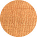 Round Machine Washable Abstract Orange Modern Area Rugs, wshabs4561org