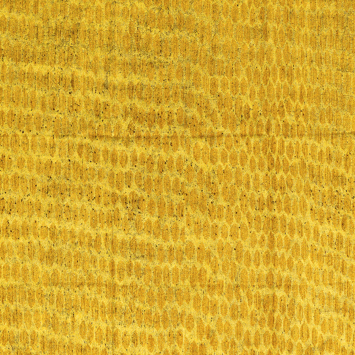 Square Abstract Yellow Modern Rug, abs4561yw