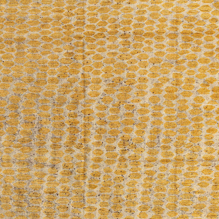 Abstract Chrome Gold Yellow Modern Rug, abs4561
