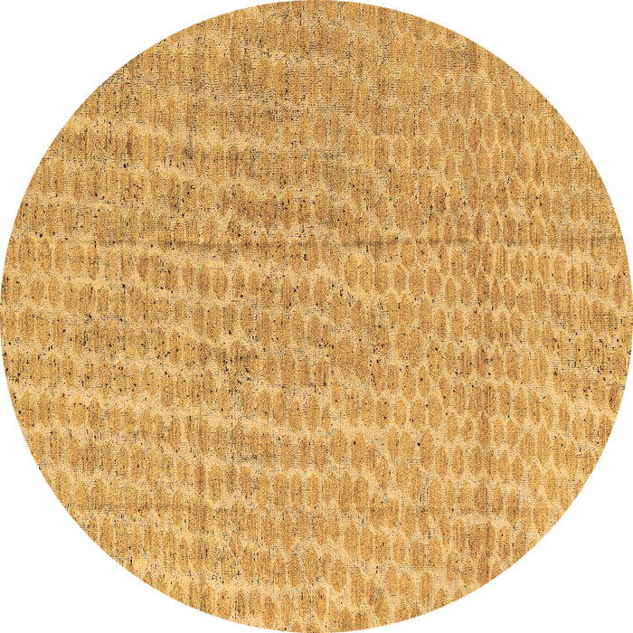 Round Abstract Brown Modern Rug, abs4561brn