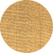 Round Abstract Brown Modern Rug, abs4561brn