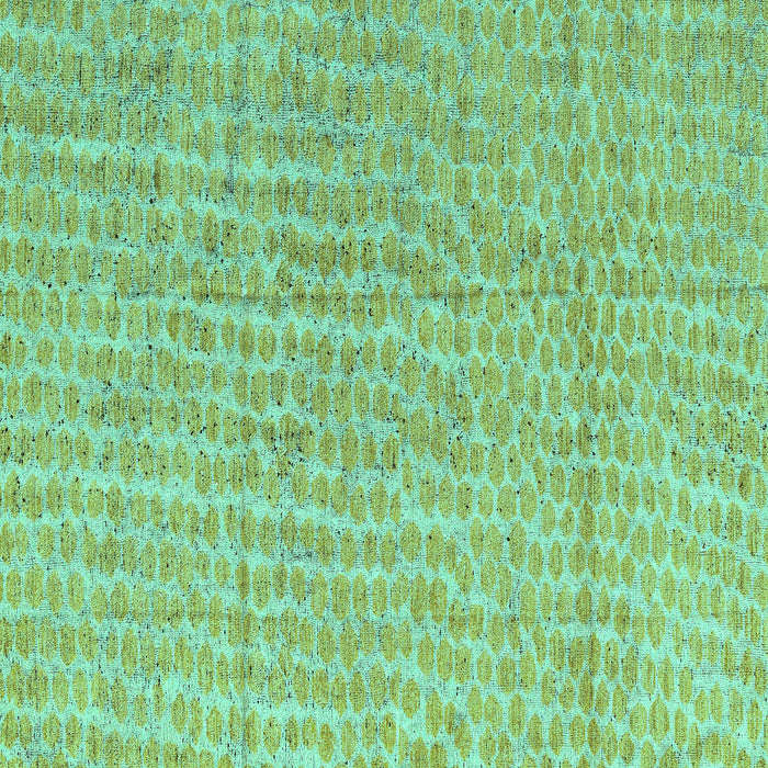 Square Abstract Turquoise Modern Rug, abs4561turq