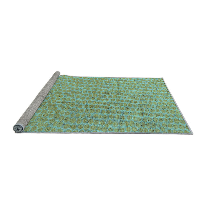 Sideview of Machine Washable Abstract Light Blue Modern Rug, wshabs4561lblu
