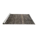 Sideview of Machine Washable Abstract Black Rug, wshabs4562