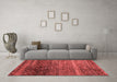 Modern Red Washable Rugs