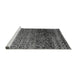 Sideview of Machine Washable Abstract Gray Modern Rug, wshabs4562gry