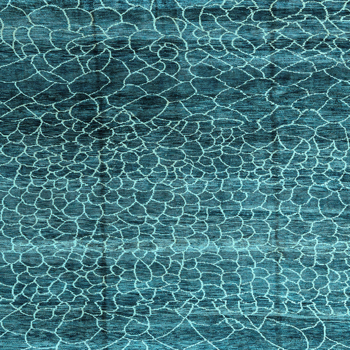 Square Machine Washable Abstract Light Blue Modern Rug, wshabs4562lblu