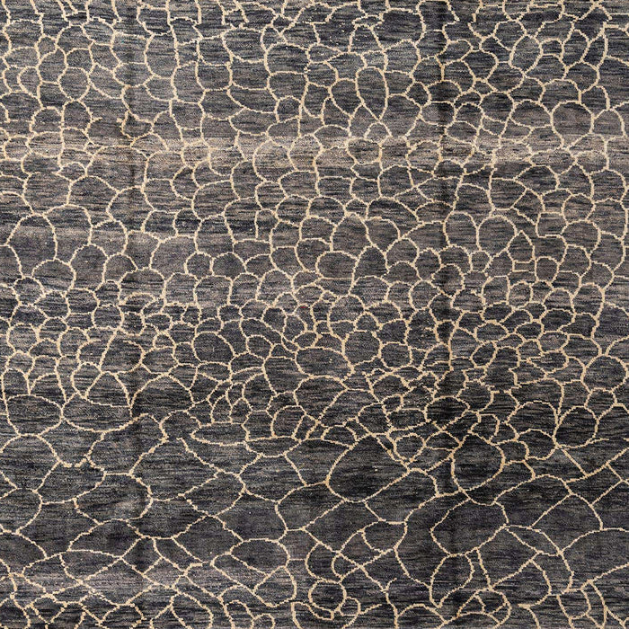 Machine Washable Abstract Black Rug, wshabs4562