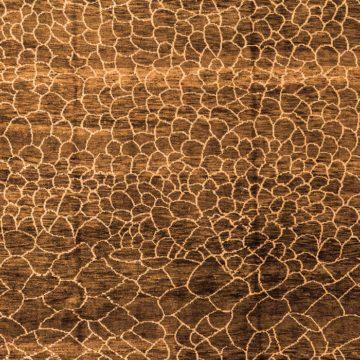 Machine Washable Abstract Orange Modern Area Rugs, wshabs4562org