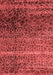 Abstract Red Modern Area Rugs