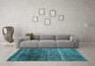 Machine Washable Abstract Light Blue Modern Rug in a Living Room, wshabs4562lblu