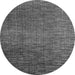 Round Machine Washable Abstract Gray Modern Rug, wshabs4563gry