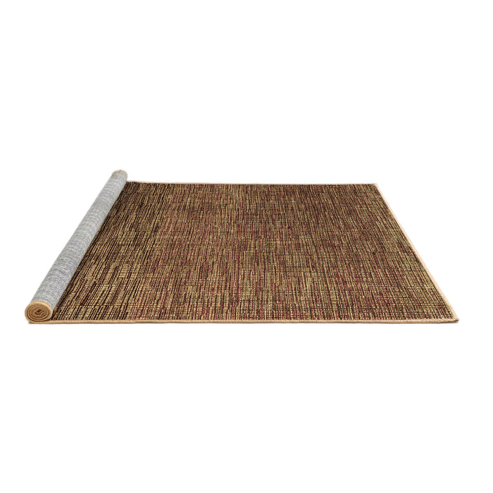 Sideview of Machine Washable Abstract Brown Modern Rug, wshabs4563brn