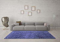 Machine Washable Abstract Blue Modern Rug, wshabs4563blu