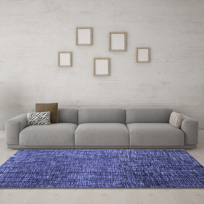 Machine Washable Abstract Blue Modern Rug in a Living Room, wshabs4563blu