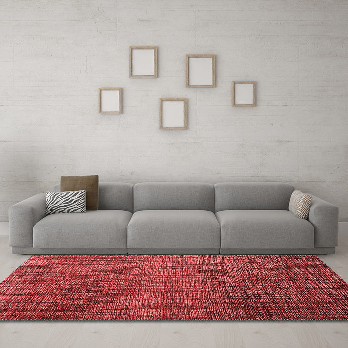 Modern Red Washable Rugs