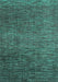 Machine Washable Abstract Turquoise Modern Area Rugs, wshabs4563turq