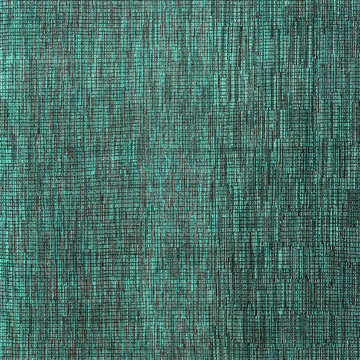 Square Machine Washable Abstract Turquoise Modern Area Rugs, wshabs4563turq