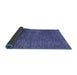 Sideview of Abstract Blue Modern Rug, abs4563blu