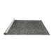 Sideview of Machine Washable Abstract Gray Modern Rug, wshabs4563gry