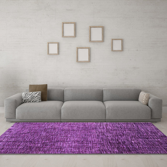 Machine Washable Abstract Purple Modern Area Rugs in a Living Room, wshabs4563pur