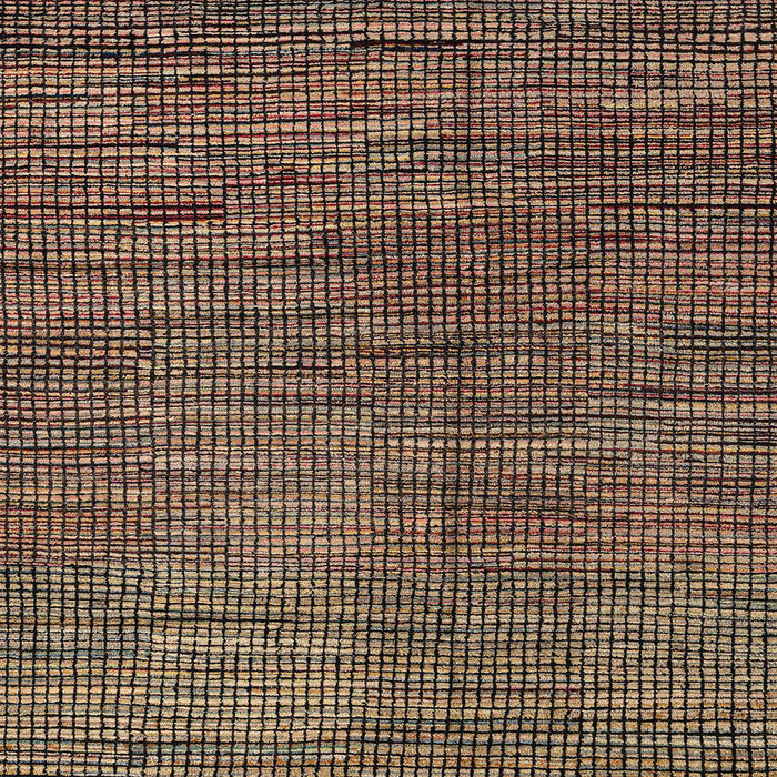 Square Machine Washable Abstract Night Red Rug, wshabs4564