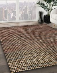 Abstract Red Modern Rug, abs4564