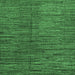 Square Machine Washable Abstract Emerald Green Modern Area Rugs, wshabs4564emgrn