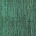 Square Abstract Turquoise Modern Rug, abs4564turq