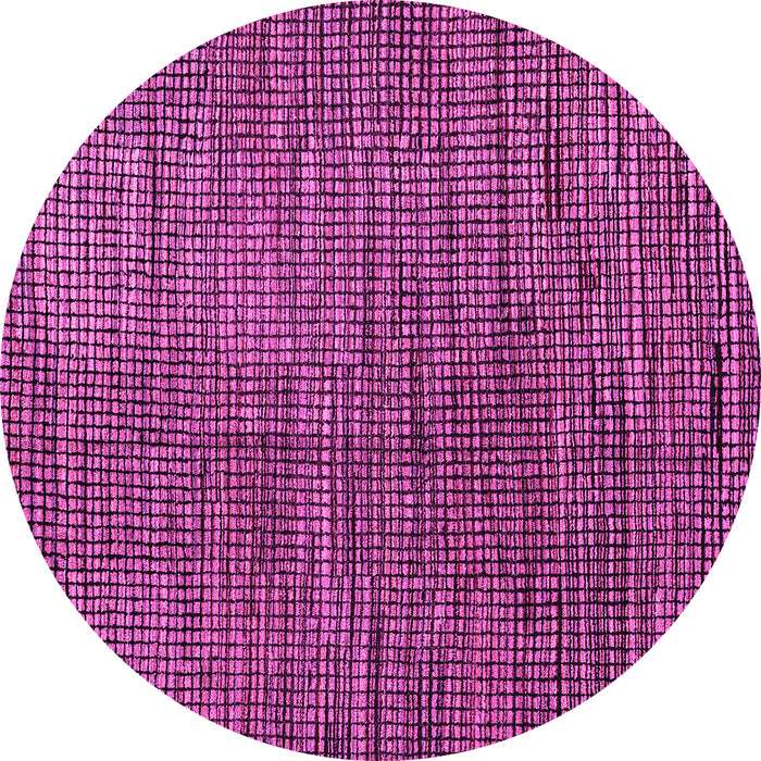 Round Abstract Pink Modern Rug, abs4564pnk