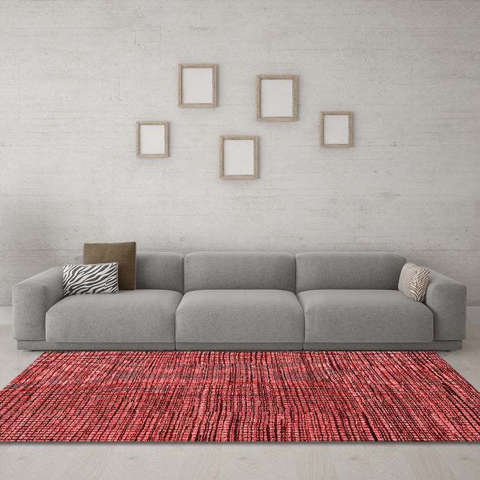 Modern Red Washable Rugs